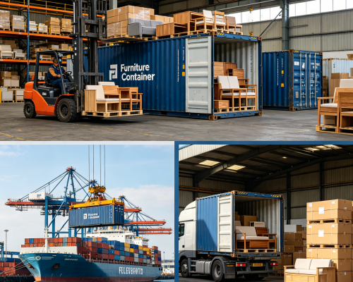 Full Container of Furniture to UK Retail Chain